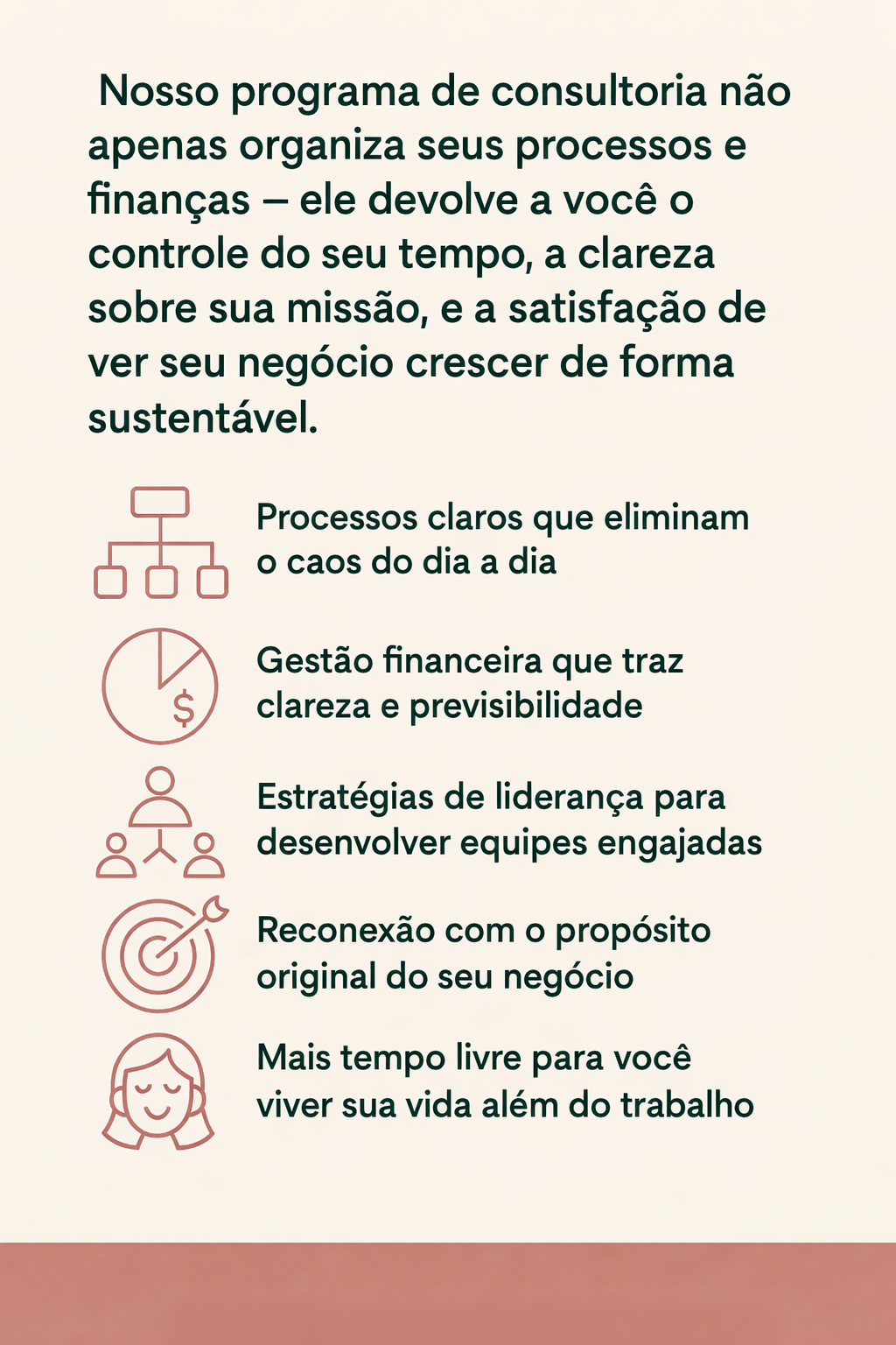 Processos e finanças estruturados com clareza e previsibilidade